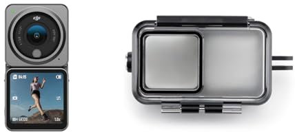DJI Action 2 Dual-Screen Combo - Action-Kamera mit erweitertem Akku-Modul, 155° Sichtfeld, Magnetbefestigungen, Stabilisierungstechnologie & Action 2 Wasserfestes Gehäuse