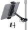 CreaDream Support de tablette pour microphone, support réglable pour téléphone et iPad, support de tablette en aluminium compatible avec les appareils de 4,7 à 12,9 pouces tablettes et smartphones