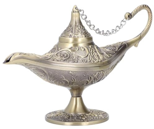 Vintage Aladdin-Magielampe, Dschinni-Sammleredition/Hochzeits-Tischdekoration, Wunschlicht-Ornamente, Magische Dschinni-Lampe für Kostüm-Requisiten, Basteldekoration