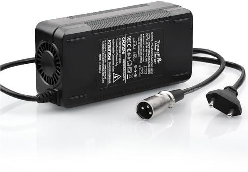 Trottinette Chargeur de Batterie 48V pour 13S Lithium Batteries électrique vélo Chargeur 54,6 V 3 A électrique Trottinette Ebike (XLR 3-Pin Male)