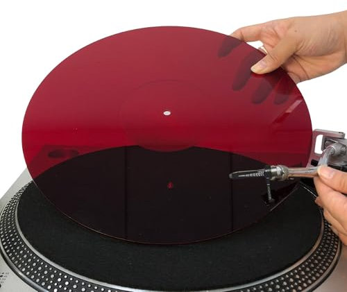 M MSDEE Turntable Slipmat for Vinyl LP Record Player 12 Acrylic Slipmat, Anti Static Mats Turntable, Improve Bass and Sound Quality, Anti Vibration Platter Mat, DJ Slipmats