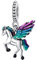 GOUWO Bunte Feder Pegasus 925er Silber Charms für Armbänder und Halsketten Passend für Pandora Armbänder Geburtstag Halloween Muttertag Valentinstag Geschenke für Frauen Mutter Tochter Sie selbst