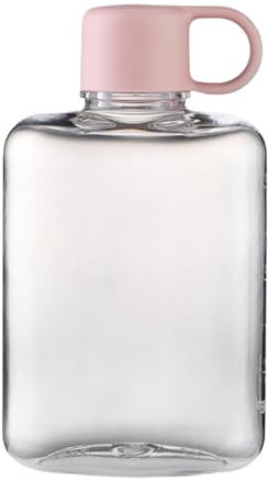 Botellas De Agua Planas Para Viajes - Botella De Agua Cuadrada, Taza Botella De Agua Plana Cuadrada Portátil De 360 ​​ml | Taza Portátil De Viaje, Taza De Agua Reutilizable Para Baño