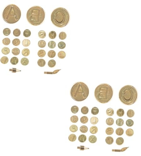 NUOBESTY 2sätze Brandmalerei Set Mit Buchstaben Hochwertige Holzbrandspitzen Für Pyrographie -projekte Und Kreative Gestaltung