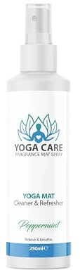 Yoga Care - Yoga Mat Cleaner and Refresher Spray | Sweat Remover, Disinfectant | Invigorating Peppermint Fragrance - 250ml