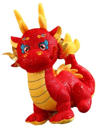 DRESSOOS Dragon Peluche Géant Jouet Peluche Dragon pour Nouvel an Chinois Mascotte
