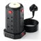 Tower Extension Lead 3M, (3250W 13A) Extension Tower with Night Light 8 AC Outlets & 4 USB Ports Surge Protection Extension Lead with 4 Independent Switch, Extension Cable 3M for Office, Home