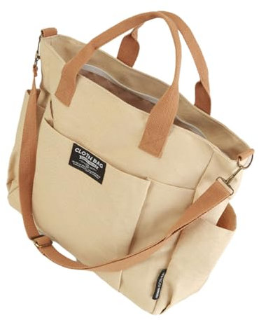 Yjcnelcr Handtaschen für Damen, Geldbörsen, Schultertasche für Mädchen, Segeltuchtasche mit mehreren Taschen, praktische Handtasche, Einkaufstasche, dicke Schulter- und Crossbody-Tasche, verstellbarer
