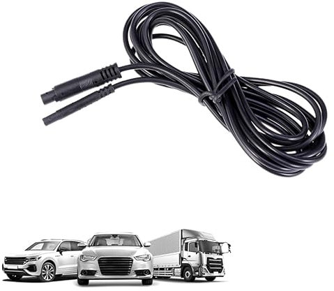 Garneck 2.5 m Rückfahrkamera Verlängerungskabel 4 Pins – Hochwertiges Kabel Für 12V/24V Systeme - Ideal Für Dash Cam Und Rückfahrkamera Anwendungen