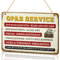 Opa Geschenk Geburtstag, Opas Service Schild Geschenk für Opa zum Geburtstag zur Weihnachten Lustig, Opas Werkstatt Schild Vatertagsgeschenk Geburtstagsgeschenk für Opa Bester Opa Geschenk