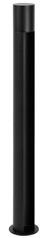 EDO Gartenleuchte AIDEN 85 cm Schwarz - Außenlampe mit GU10-Fassung aus Aluminium - IP44 Gartenlampe für Terrasse, Balkon, Einfahrt - Moderne Wegleuchte für Außenbereiche