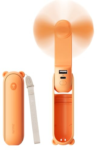 JISULIFE Ventilatore Portatile 3-in-1 con Power Bank e Torcia