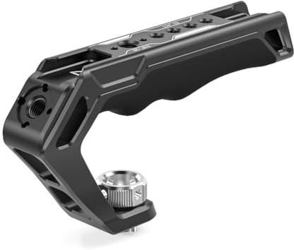 Koolenry Camera Top Handle Rail Comfort Silicone Grip with Quick Release Clamp Handgrip for Dslr Camera Cage Video Rig Camera Top Handle with 3/8 Locating Pins Comfort Silicone Grip