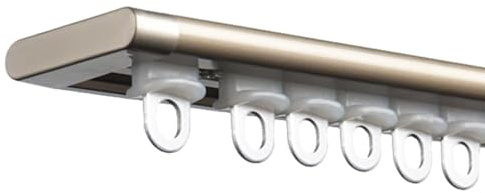 Ultradünne Gardinenstange Vorhangschiene-Set, Gardinenschiene Aluminium, 70-135-230-600 cm, Komplettes Zubehör Und Röllchen, für Fenster Kleiderschränke Bäder(90cm/2.9ft)