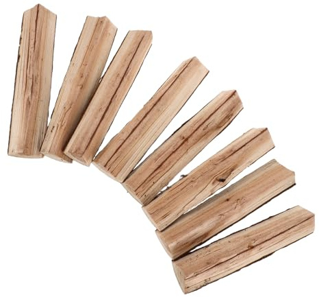 OSALADI 8pcs 22cm Birch Firewood Decor Logs with Bark Hardwood Small Firewood for Outdoor Pizza Oven and Mini Wood Burning Fire Pit Rustic Decorative for Garden and Holiday Table Display