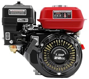 Motore a benzina a 4 tempi da 7,5 CV, raffreddato ad aria, con avviamento a fune, motore da 210 cc, per pompa dell'acqua, compressore, idropulitrice, generatore Go-Kart, silenzioso, per edilizia