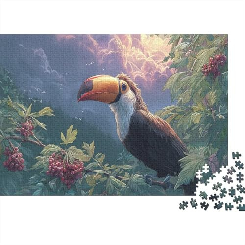 Tukan 1000 Teile Puzzle Papier für Erwachsene Tropischer Wald Puzzle für Familie Entspannung Geschenk 38x26cm/1000pcs