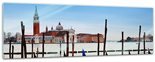 Bilderdepot24 Glasbild - Venedig - 120 x 40 cm - Deko Glas - Wandbild - Bild auf Glas - moderne Glasbilder - Glasfoto - Echtglas - kein Acryl - Handmade