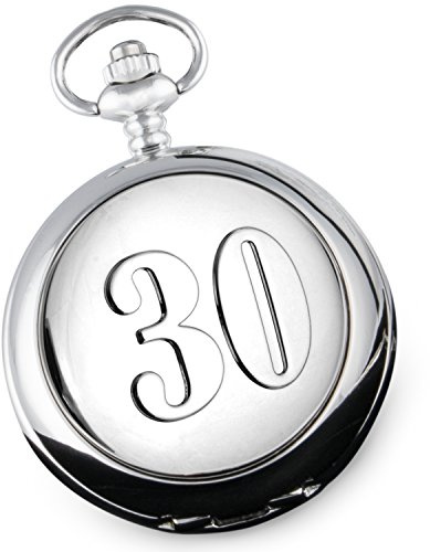De Walden 30th Wedding Anniversary Mother of Pearl Pocket Watch Gift