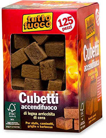 125 cubetti accendifuoco
