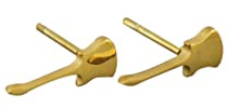 Edelstahl Ohrstecker Gitarre Musik Stecker golden Ohrringe