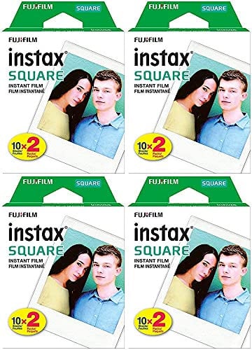 Fujifilm Fujifilm Square Twin Pack Film, 20 Exposures (4 Boxes)