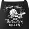 MoonWorks® Grill-Schürze für Männer mit Spruch Grillen Chillen Bierchen Killen Pirat Skull Bier Spruch lustig Baumwoll-Schürze Küchenschürze schwarz unisize