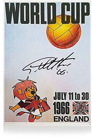 Icons.com Sir Geoff Hurst Signed 1966 Leeds World Cup Poster
