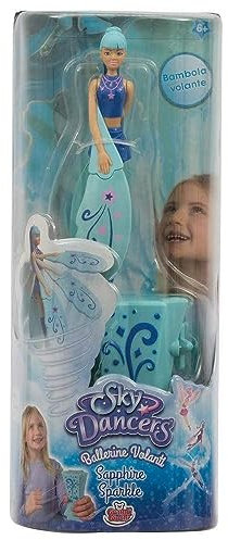 Grandi Giochi - Sky Dancers Fliegende Tänzer, Pack mit Einer Puppe und einem Werfer, SKD00004