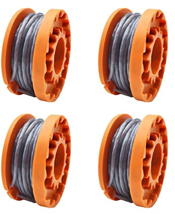 YWNYT Lot de 4 bobines de fil pour débroussailleuse Mac Allister MGTP18Li 1,65 mm 3 m