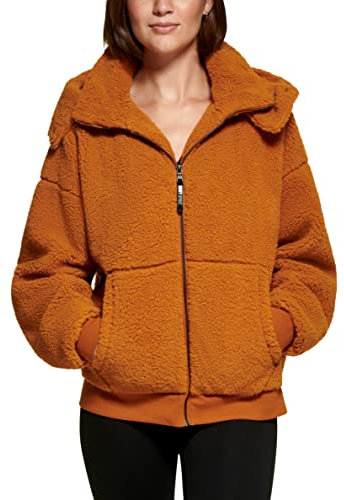 DKNY Damen DP2J9217-uhr-groß Anorak mit Kapuze, Roastd Pcn, L
