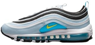 NIKE Air Max 97 GS Running Trainers 921522 Sneakers Shoes (UK 6 US 6.5Y EU 39, Blue Whisper Opti Yellow White 408)