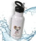 timalo® Trinkflasche für Kinder personalisiert mit Namen | auslaufsichere Edelstahl Sportflasche Kindergarten mit Tieren Geschenk für Jungen und Mädchen 600mL | 09-Koala