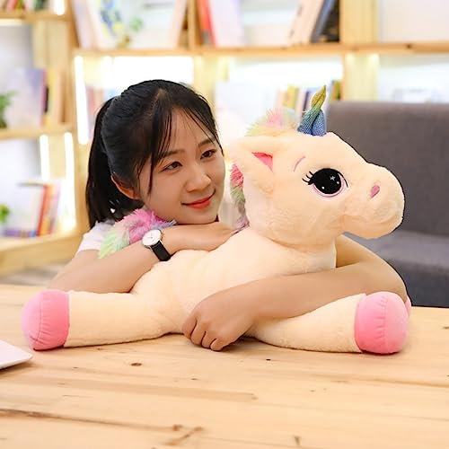 SNOWOLF Jouet en Peluche Licorne - Grand Jouet en Peluche - Grand Cheval en Peluche - Cadeau pour Enfants, Filles, garçons, Saint-Valentin, Noël (Rose, 60cm)