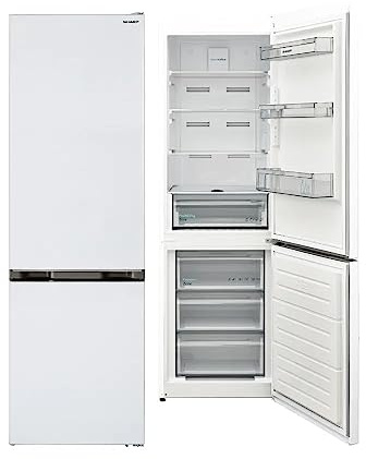 Sharp FBA11DMXWE - Frigorifero combinato no frost, 331 litri, classe e, bianco