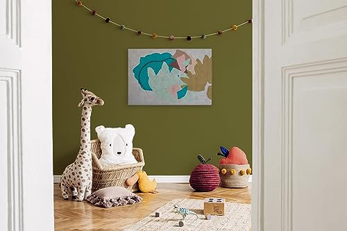 Leinwandbild Grafik abstrakt Kunst - Kunstdruck blau grau - 90x60 cm Querformat - Moderne Wanddekoration Schlafzimmer Wohnzimmer Küche - Bild auf Keilrahmen