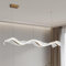 Pendelleuchte Esstisch,Wave LED esszimmerlampe hängend 3000K-6000K Dimmbarer, Modern Acrylic Kronleuchter Gold FüR Schlafzimmer Wohnzimmer KüChe Kücheninsel, L100CM