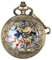 AAKG Cartoon Pocket Watch, Hollow Out Mickey Mouse Donald Duck Pocket Watch Student Gift, Mickey Mouse Waist Chain