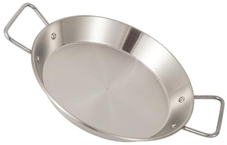 Zerodeko 1 Pc Pan De Ánfora Sartenes De Inducción Cacerola De Borde Bajo Cacerola Casera Aparato De Cocina Sartén De Cobre Cacerola Binaural Exterior Herramientas Pequeñas Acero Inoxidable