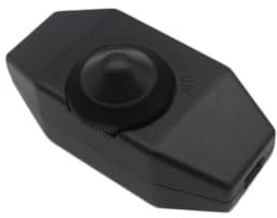 Uonlytech Variateur De Lumière Rotatif 220 v Remplacement De Bouton De Lampe Noir Facile à Installer Pour Lampes à Usage Domestique 1 Pièce