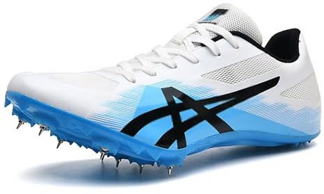 Hombre y Mujer Zapatillas De Atletismo,Cómodas Ligero Resistente al Desgaste para Sprint Competición Zpatillas,Atletismo 8 Clavos Zapatillas,para Correr Profesionales al Aire Libre