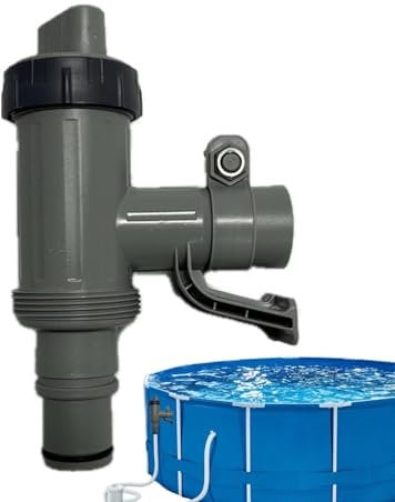 Inner Shut-off Valve Pool Plunger Valve Plus for Above Ground Pool | Intexs Pool Accessories | 2-in-1 Piston Valve Pool Replacement Parts | Pool Accessories for Intexs/Bestways/Coleman Pool | Bestways