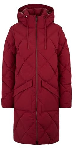 Ziener Damen TALASI Winter-Mantel | warm, atmungsaktiv, wasserdicht, knielang, berry, 34