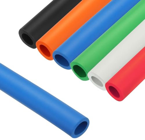 Selbstdichtende Rohrisolierung, Schaumstoff Isolierschlauch, ID 18/22/25/28/32.0mm Hochflexibel Rohrschale Für Außenbreich Schlauch Griffgriffstütze Fitnessgeräte(Blau,25.0mm x 5.0mm x 1m)