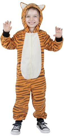 Sincere Party Costumi Unisex per Bambini in Pile a Tema Animali: Ghepardo, Scimmia, Mucca