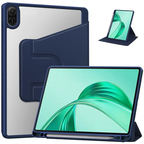 XLTTONG Cover per Honor Pad X8a 11 Pollici 2024,Custodia con Portapenna per Honor Pad X8a Case Rotazione di 360 gradi (Blu navy)