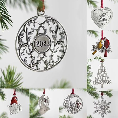 Entzückende Zinn-Hängedekoration mit klassischen Charakteren verschönern den Charme Ihres Weihnachtsbaums (SD02)