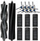 CHAIN PEAK (16 Pezzi) X2 Omni Ricambi Compatibili con ECOVACS DEEBOT X2 Omni / X2 PRO / X2 Robot Aspirapolvere Kit di Accessori, 1 Rullo Setolato, 1 Rullo in Gomma, 6 Filtri Hepa, 8 Spazzole Laterali