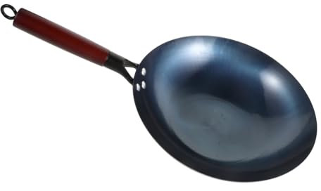 BEBEMOKO Olla De Hierro Wok Para Saltear Accesorios Para Utensilios Fácil De Limpiar