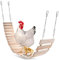 Riiichflowshop Chicken Toy Chicken Natural Wood Chicken Ladder Chicken Swing Chicken Perch for Birds Poultry Ro Wood + Metal